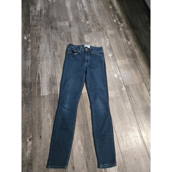 PAIGE Denim - Paige Jeans‎ Womens 24 Hoxton Ankle High Rise Ultra Skinny Blue Minimalist
